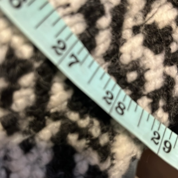 PRANA Women’s "Sakari" Jacket Oversized Wool Blend Knit Textured Black & White S - Picture 9 of 11